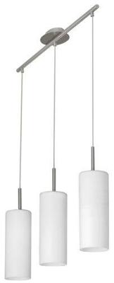 Eglo HanglampTroy 3 3-lichts metaalgrijs met wit - 85978