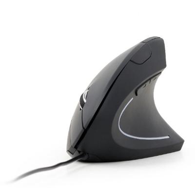 Gembird MUS-ERGO-01 Ergonomische muis USB Optisch Zwart 6 Toetsen 1200 dpi, 1600 dpi, 2400 dpi, 3200 dpi Ergonomisch