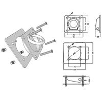 Bevestigingsringen voor aanhanger 2000 kg verzinkt staal 8 st - thumbnail