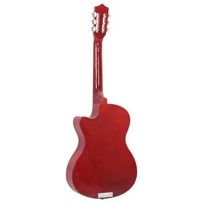 VidaXL Gitaar cutaway met 6 snaren western akoestisch 38" lindenhout