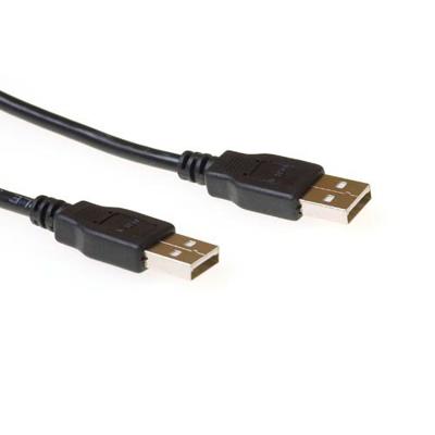 USB 2.0 A Male - A Male kabel 1,8 meter zwart