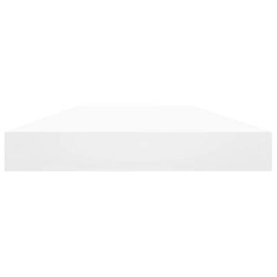 Wandschappen 4 st 40x10x1,5 cm bewerkt hout wit