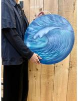 Ocean drum met golftekening rustgevende klanken ideaal voor praktijk of hobby - thumbnail