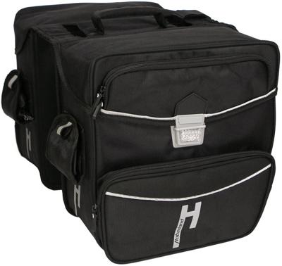 Haberland dubbele tas "touring max" twin bags touring td6400 black,33l