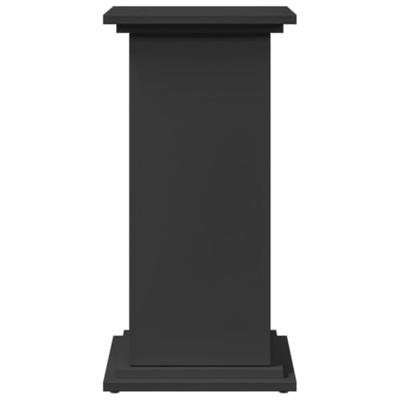 Sokkel met opbergruimte 31x30x60 cm bewerkt hout zwart