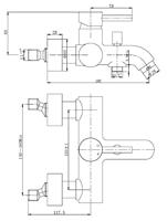 Cadans badmengkraan met omstel chroom - thumbnail