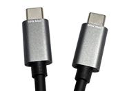 ROLINE USB type C split oplaadkabel, C - 2x C, M/M, max. 100W, zwart, 1,85 m - thumbnail