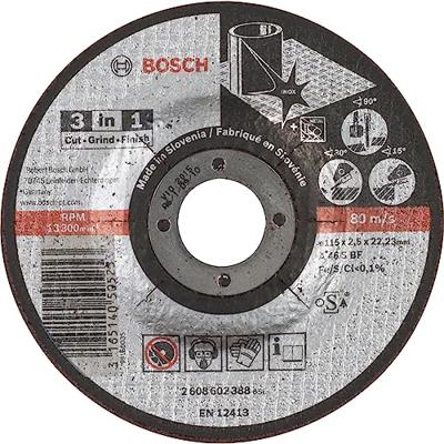 Bosch Accessoires Doorslijpschijven metaal/inox | 115 mm | per 1 | 2608602388 - 2608602388