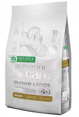 NATURE'S PROTECTION Superior Care White Dogs Grain Free Adult Klein Lam - droog hondenvoer - 10 kg