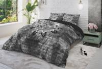 DreamHouse Bedding Jady - Antraciet 1-persoons (140 x 220 cm + 1 kussensloop) - thumbnail