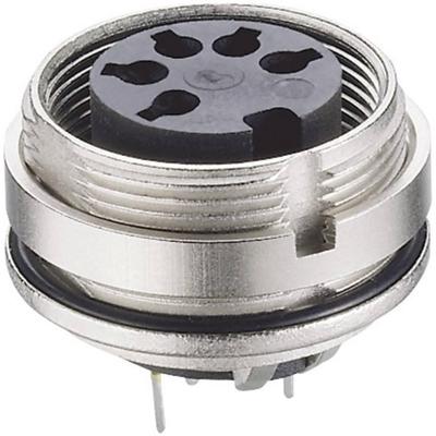 Lumberg 0307 06 DIN-connector Bus, inbouw verticaal Aantal polen: 6 Zilver 1 stuk(s) Lumberg 0307 06 DIN-connector Bus, inbouw verticaal Aantal polen: 6 Zilver 1 stuk(s)