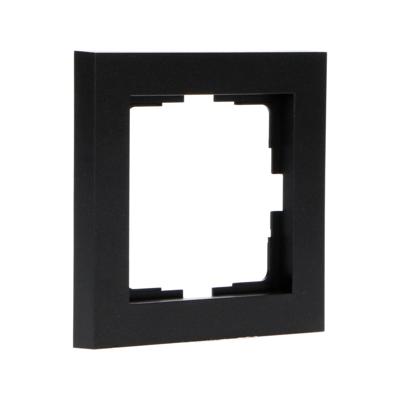Enkel frame zwart voor wandcontactdoos - 55 x 55 mm