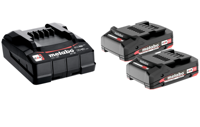 Metabo 685161000 Basic-Set 2 x 2.0 Ah Gereedschapsaccu 18 V 2.0 Ah Li-ion - thumbnail