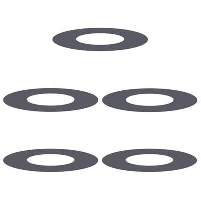 VidaXL Geschikt voor platte boomringen 5 pcs antraciet ø30 / 60 cm staal