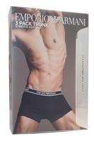 Armani boxershort 3-pack groen - zwart met logo print - thumbnail