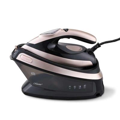 Maestro MR-320C stoomstrijkijzer station 2400 W 1,5 l Keramische zoolplaat Zwart, Roze goud