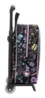 Schoolrugzak met Wielen Monster High Zwart 22 x 27 x 10 cm - thumbnail