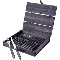 Gense - Old Farmer Classic Steak Cutlery 12 pcs - Black (704792) - thumbnail