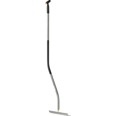 Fiskars Ergonomic Hark met Gebogen Steel - 1077112 Fiskars Ergonomic Hark met Gebogen Steel - 1077112