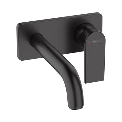 Wastafelmengkraan Eengreeps Inbouw HansGrohe Vernis Shape Voor Wandmontage Voorsprong 20.7 cm Mat Zwart Wastafelmengkraan Eengreeps Inbouw HansGrohe Vernis Shape Voor Wandmontage Voorsprong 20.7 cm Mat Zwart
