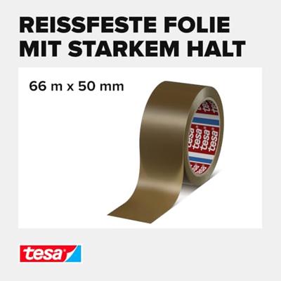 Tesa Verpakkingsplakband PVC | zeemleer | lengte 66 m | breedte 50 mm wiel | 6 stuks - 04120-00042-00 04120-00042-00 Tesa Verpakkingsplakband PVC | zeemleer | lengte 66 m | breedte 50 mm wiel | 6 stuks - 04120-00042-00 04120-00042-00