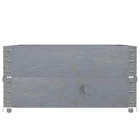 VidaXL Palletopzetranden 2 st 120x80 cm massief grenenhout grijs - thumbnail