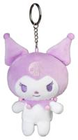 Sanrio Plush Keychain Kuromi Kawaii 12 cm - thumbnail