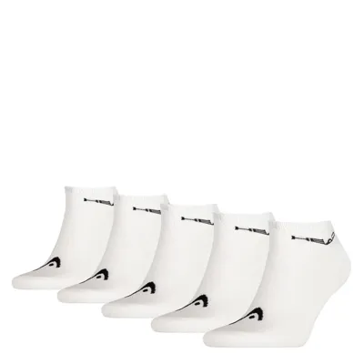 Head Sneaker sokken 5-pack Wit-39/42