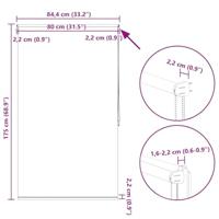 VidaXL Rolgordijn verduisterend 80 x 175 cm grijs - thumbnail