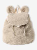 Rugzak voor de kleuterschool met oren in volume zandbeige - thumbnail