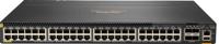 HPE Aruba 6300M - Switch - L3 - Beheerd - 48 x 10/100/1000 (PoE+) + 4 x 1 Gigabit / 10 Gigabit / 25 Gigabit / 50 Gigabit SFP56 (uplink / stacking) - voor- en zijkant naar achterkant - rack-uitvoering - thumbnail