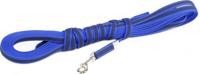 Lange lijn hond - Antislip - 14mm x 10m - Met Handvat - Blauw - thumbnail