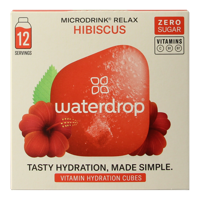 Waterdrop Microdrink relax hibiscus bruistabletten 12 Stuks - thumbnail