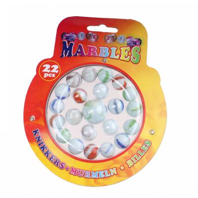 Free and Easy Knikkers 22 stuks wit