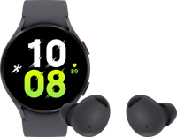 Samsung Galaxy Watch5 4G Zwart 44mm + Samsung Buds2 Pro Zwart - thumbnail