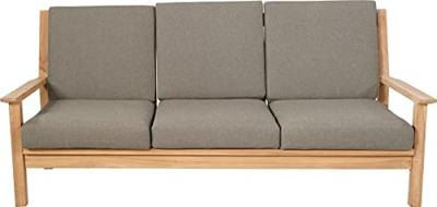 Loungebank teak incl. kussens 180cm - thumbnail
