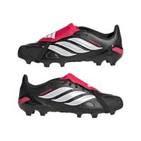 adidas Predator League FT Gras Voetbalschoenen (FG) Kids Zwart Wit Rood - thumbnail