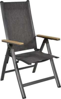 Arezzo verstelbare tuinstoel met polywood armleuning