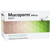 Nutriphyt Mucoperm Apple+ Voedingssupplement Spijsvertering En (darm) Slijmvliezen 60 Zakjes 240g - thumbnail