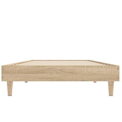 Bedframe zonder matras hout sonoma eikenkleurig 75x190 cm Bedframe zonder matras hout sonoma eikenkleurig 75x190 cm