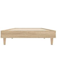 Bedframe zonder matras hout sonoma eikenkleurig 75x190 cm - thumbnail