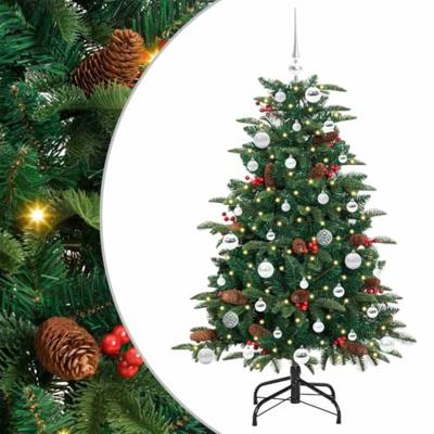 VidaXL Kunstkerstboom groen 150 cm pvc en metaal en plastic
