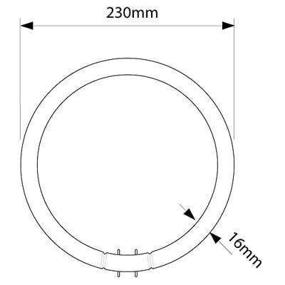 Philips MASTER TL5C Circulair 22W - 840 Koel Wit | 22cm