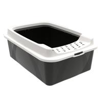 Kattenbak met randen - ROTHO MYPET - BONNIE - 57,2 x 39,3 x 20,9 cm - Zwart - thumbnail