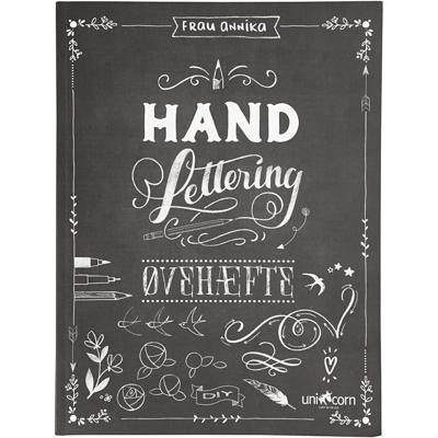 Handlettering - Oefeningen, afm 21x28 cm, dikte 1 cm, Aantal pagina&apos;s 63, 1 stuk, Deense tekst
