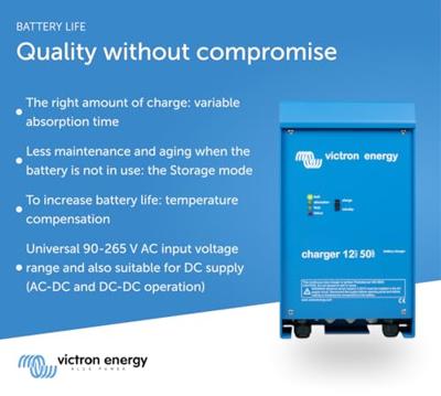 Victron Energy Phoenix Smart 12/50 (2+1) Loodaccu-lader 12 V Laadstroom (max.) 50 A Victron Energy Phoenix Smart 12/50 (2+1) Loodaccu-lader 12 V Laadstroom (max.) 50 A