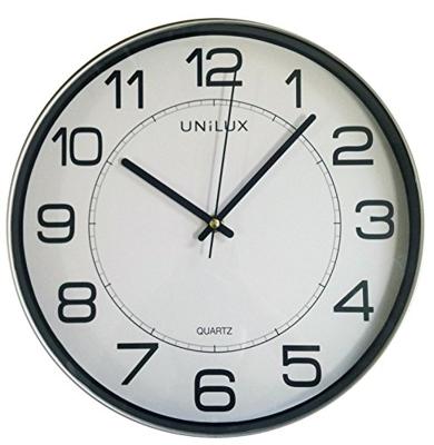 Unilux Magnet wandklok, magnetisch, diameter 30,5 cm, grijs-wit Unilux Magnet wandklok, magnetisch, diameter 30,5 cm, grijs-wit
