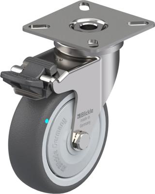 Blickle LPXA-PATH 75KFD-FI Zwenkwiel met rem Wieldiameter: 75 mm Draagvermogen (max.): 75 kg 1 stuk(s)