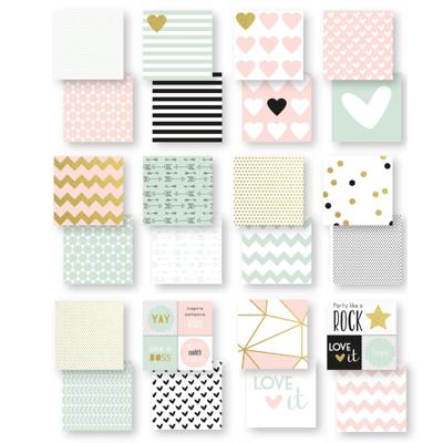 Vaessen Creative • love it papierblok 15,2x15,2cm tweezijdig