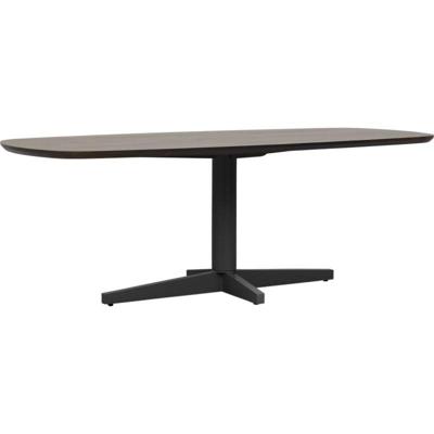 Eettafel Lidusa Deens ovaal kolompoot zwart